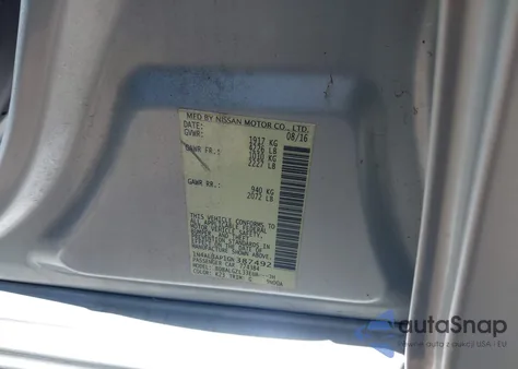 2016 Nissan Altima 2.5 S из США, поврежденный, VIN 1N4AL3AP1GN387492